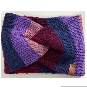 NWT Twisted Knitted Headband, ear warmer, double layered, handmade by Seller.